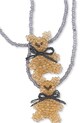 Fete Konges Sløjd bijuterie TEDDY NECKLACE AND BRACELET SET KS104010.9BYA aur