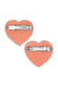 Dziewczynka Konges Sløjd spinki do włosów dziecięce 2 PACK HEART HAIR CLIPS KS104170.9BYA różowy
