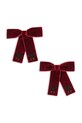 Konges Sløjd spinki do włosów dziecięce 2 PACK JULIETTE BOW HAIR CLIP 2-pack KS104175.9BYA bordowy AW25