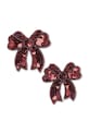 Konges Sløjd spinki do włosów dziecięce 2 PACK SEQUIN BOW HAIR CLIP 2-pack KS104183.9BYA bordowy AW25