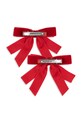 DÍVKA Sponky do vlasů Konges Sløjd 2 PACK VELVET DOUBLE BOW HAIR CLIPS 2-pack KS104185.9BYA červená
