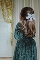 Konges Sløjd spinka do włosów GLITTER VELVET DOUBLE BOW HAIR BARRETTE KS104309.9BYA niebieski