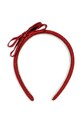 Konges Sløjd opaska do włosów dziecięca VELVET BOW HAIRBRACE czerwony KS104462.9BYA