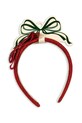 Konges Sløjd opaska do włosów dziecięca VELVET BOW HAIRBRACE czerwony KS104462.9BYA