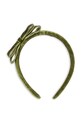Konges Sløjd opaska do włosów dziecięca VELVET BOW HAIRBRACE zielony KS104462.9BYA