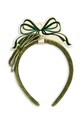 Konges Sløjd opaska do włosów dziecięca VELVET BOW HAIRBRACE zielony KS104462.9BYA