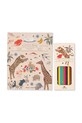 Βιβλίο με σελίδες χρωματισμού Konges Sløjd ACTIVITY BOOK WITH COLOURING PENCILS πολύχρωμο KS103663.9BYA