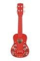 Konges Sløjd zabawka dziecięca UKULELE FLOWER GLOSSY FSC czerwony KS104024.9BYA