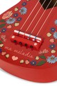 Chłopiec Konges Sløjd zabawka dziecięca UKULELE FLOWER GLOSSY FSC KS104024.9BYA czerwony