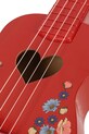 Konges Sløjd zabawka dziecięca UKULELE FLOWER GLOSSY FSC czerwony KS104024.9BYA