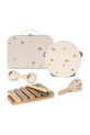 Konges Sløjd zabawka dziecięca MUSIC SET LEMON GLOSSY FSC beżowy KS104062.9BYA