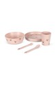 Konges Sløjd zestaw naczyń dla dzieci DINNER SET Produkt niemowlęcy różowy KS103768.9BYA
