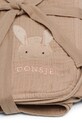 Donsje kocyk bawełniany niemowlęcy Ploekie Muslin Blanket XL Fluffy Bunny brązowy 7100103