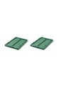Liewood contenitore di stoccaggio Weston Storage Box M 2-pack pacco da 2 LW14677.9BYA verde AW25