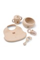 Liewood zestaw naczyń i sztućców dla dzieci Mileah Baby Mealtime Set pomarańczowy LW20421.9BYA