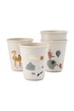 Набір чашок Liewood Lana Cup 4-Pack 4-pack бежевий LW20695.9BYA