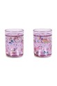 Konges Sløjd zestaw kubków 2 PACK GLITTER CUPS 2-pack fioletowy KS104169.9BYA