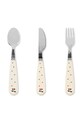 Konges Sløjd zestaw sztućców dla dzieci CUTLERY SET beżowy KS104405.9BYA