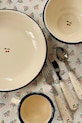 Băieți Konges Sløjd set de tacâmuri pentru copii CUTLERY SET KS104405.9BYA bej