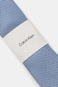 Akcesoria Calvin Klein krawat z dodatkiem jedwabiu CK2111E001 niebieski