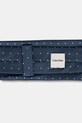 Calvin Klein krawat z dodatkiem jedwabiu CK2111E005 granatowy AW25