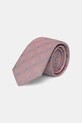 BOSS krawat z domieszką jedwabiu różowy 50544671