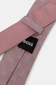 BOSS krawat z domieszką jedwabiu 50544671 różowy AW25