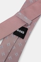 Kravata s příměsí hedvábí BOSS 50544671 růžová AW25