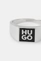 Prsteň HUGO 50544511 čierna AW25