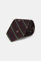 Копринена вратовръзка Drôle de Monsieur La Cravate Rayure Monogramme виолетов I.TI002.SE018