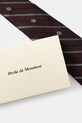 Дрехи Копринена вратовръзка Drôle de Monsieur La Cravate Rayure Monogramme I.TI002.SE018 виолетов
