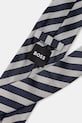 BOSS krawat z dodatkiem jedwabiu 50550432 granatowy AW25