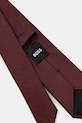 BOSS krawat z jedwabiem 50550504 bordowy AW25