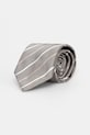 BOSS krawat z jedwabiem szary 50550914