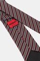 HUGO krawat z jedwabiem 50551722 bordowy AW25