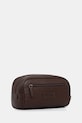 Kožená kozmetická taška Barbour MAC0452 hnedá AW25