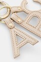 Kožená kľúčenka A.P.C. porte-cles lettres PXAWV.F63656 béžová AW25