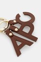 A.P.C. brelok skórzany porte-cles lettres PXAWV.F63656 brązowy AW25
