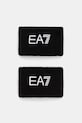 EA7 Emporio Armani opaski na nadgarstek 2-pack czarny AF18706.7X000349