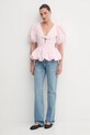 Rotate camicetta 0 114793191 rosa AW25