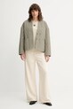 MUNTHE bluza bawełniana PERNE 252111425263 beżowy AW25