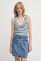 Morgan top cu modele albastru MINKO