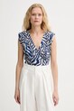 Morgan bluză cu modele albastru DROBI