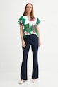 Calvin Klein bluză LV044C197G verde AW25