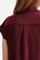 Calvin Klein bluzka LV044C199G bordowy