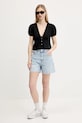 Блузка Tommy Jeans DW0DW21241 чёрный AW25