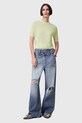 AllSaints bluzka wełniana ELSIE zielony W068KC