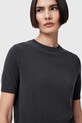 AllSaints t-shirt wełniana ELSIE W068KC czarny AW25