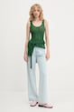 Μεταξωτό τοπ Stine Goya SG.PF25.T059.2355 πράσινο AW25