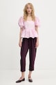 Stine Goya bluză SG.PF25.T073.2067 roz AW25